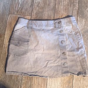 *2 for 20* Escada Sport denim skirt side buttons grey